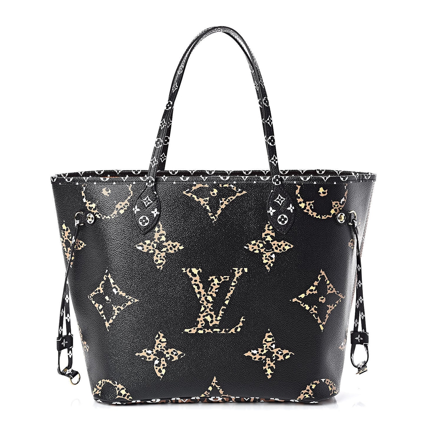 Monogram Giant Jungle Neverfull MM Black
