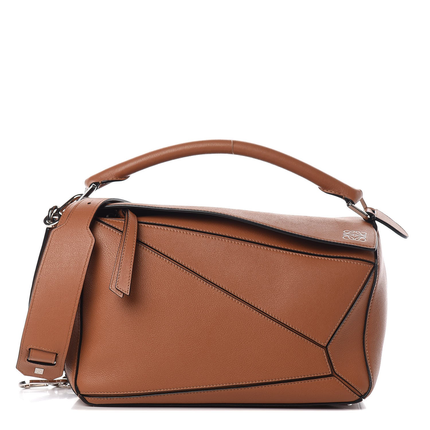 Loewe Calfskin Medium Puzzle Bag Tan 1 of 11