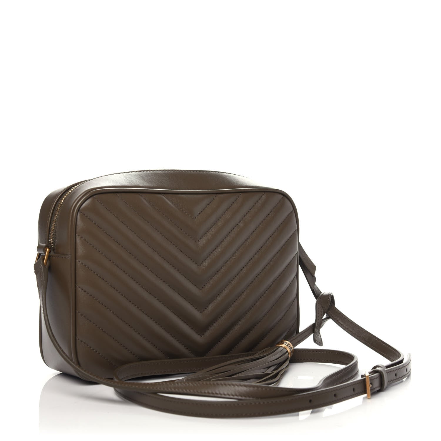 Saint Laurent Calfskin Matelasse Monogram Lou Camera Bag Seaweed 3 of 9
