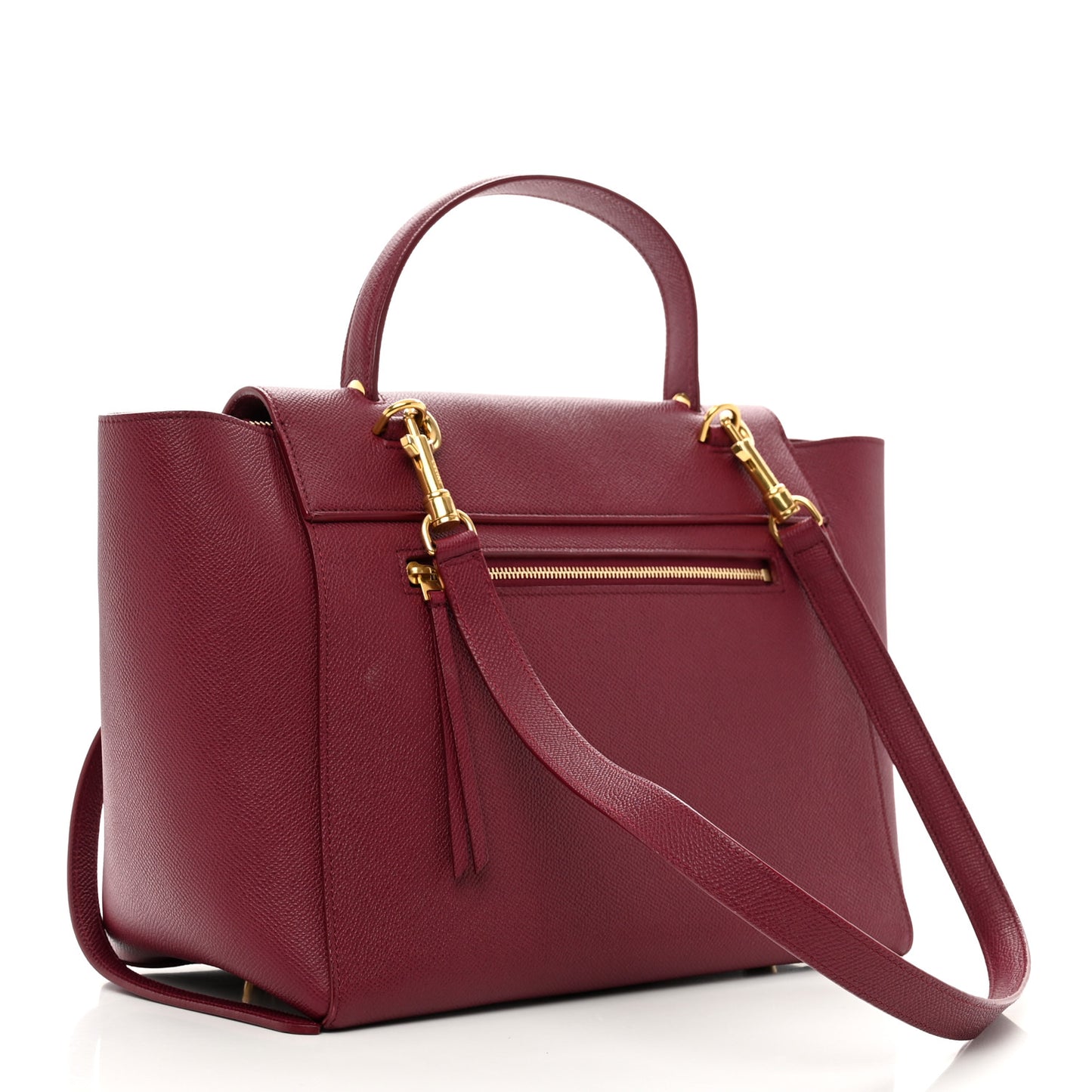 Grained Calfskin Mini Belt Bag Plum