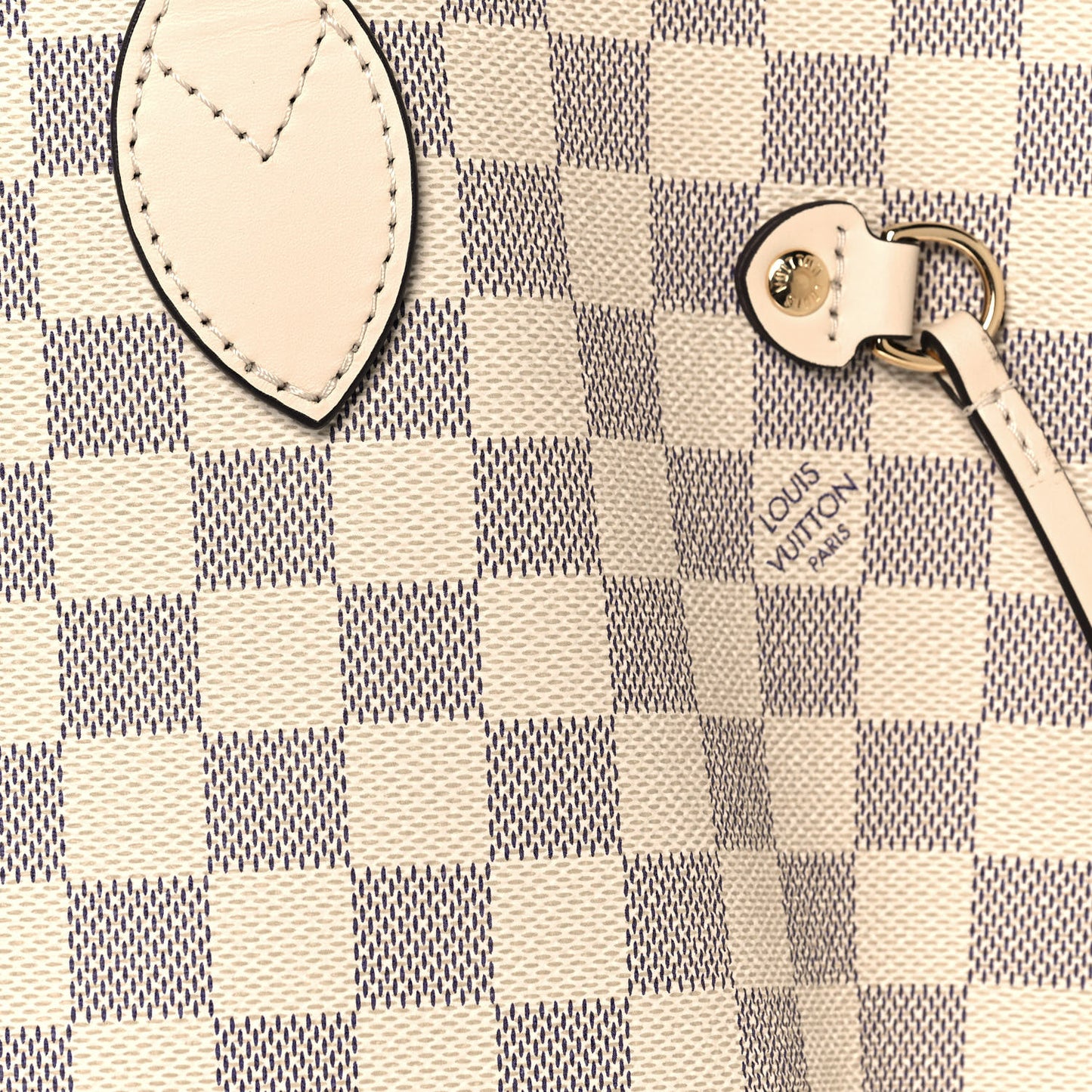 Damier Azur Braided Neverfull MM Pink