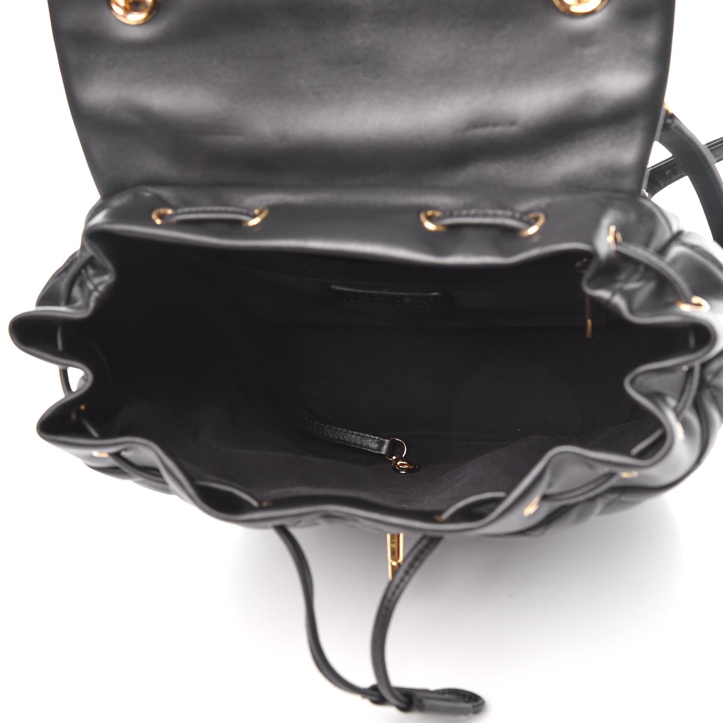 Calfskin Quilted Large Urban Spirit Backpack Black