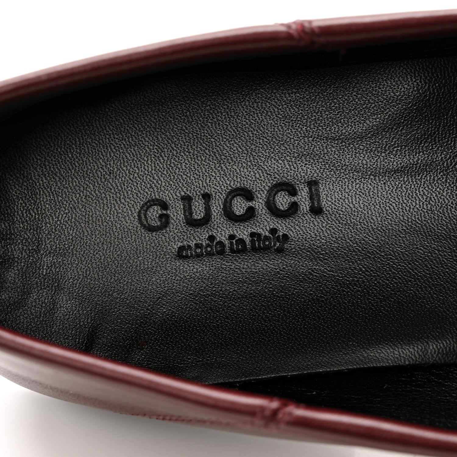 Gucci Lambskin Womens Brixton Horsebit Loafers 36.5 Vintage Bordeaux 14 of 20