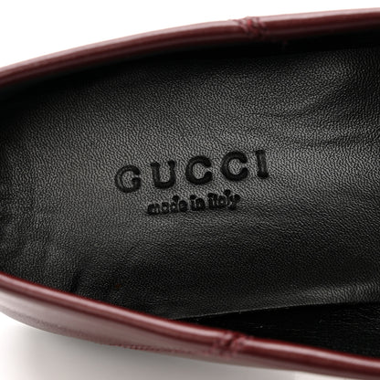 Gucci Lambskin Womens Brixton Horsebit Loafers 36.5 Vintage Bordeaux 14 of 20