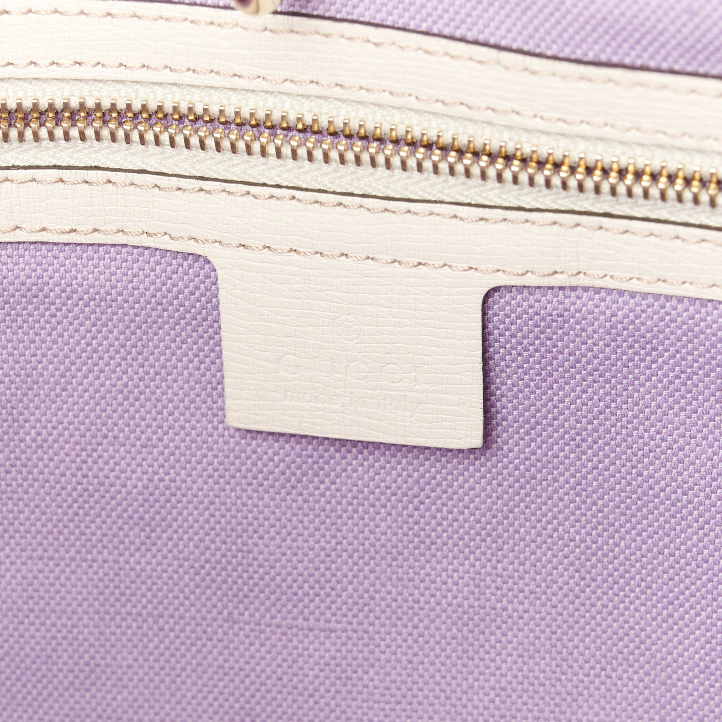 Calfskin Flora Infinity Medium Nice Tote Off White