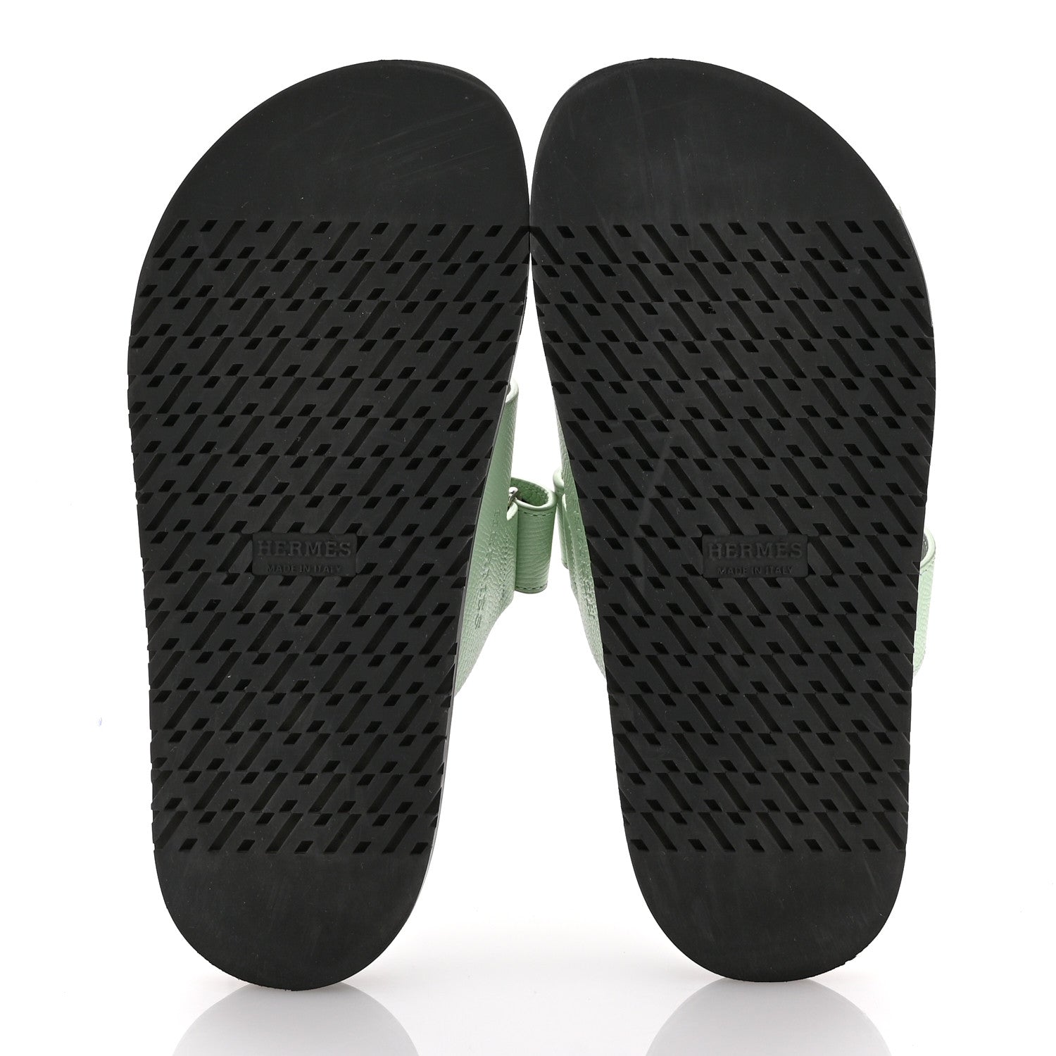 Hermes Epsom Womens Chypre Sandals 36.5 Vert Jade 6 of 10