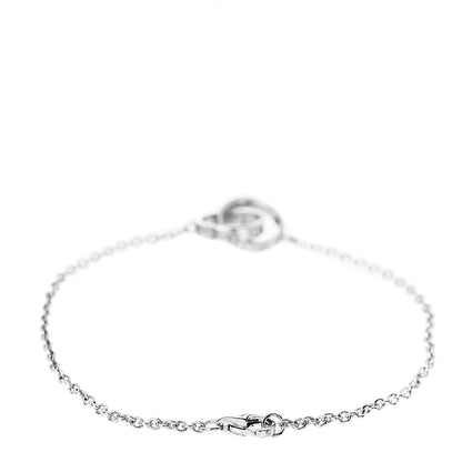 Cartier 18K White Gold Interlocking LOVE Bracelet 3 of 4