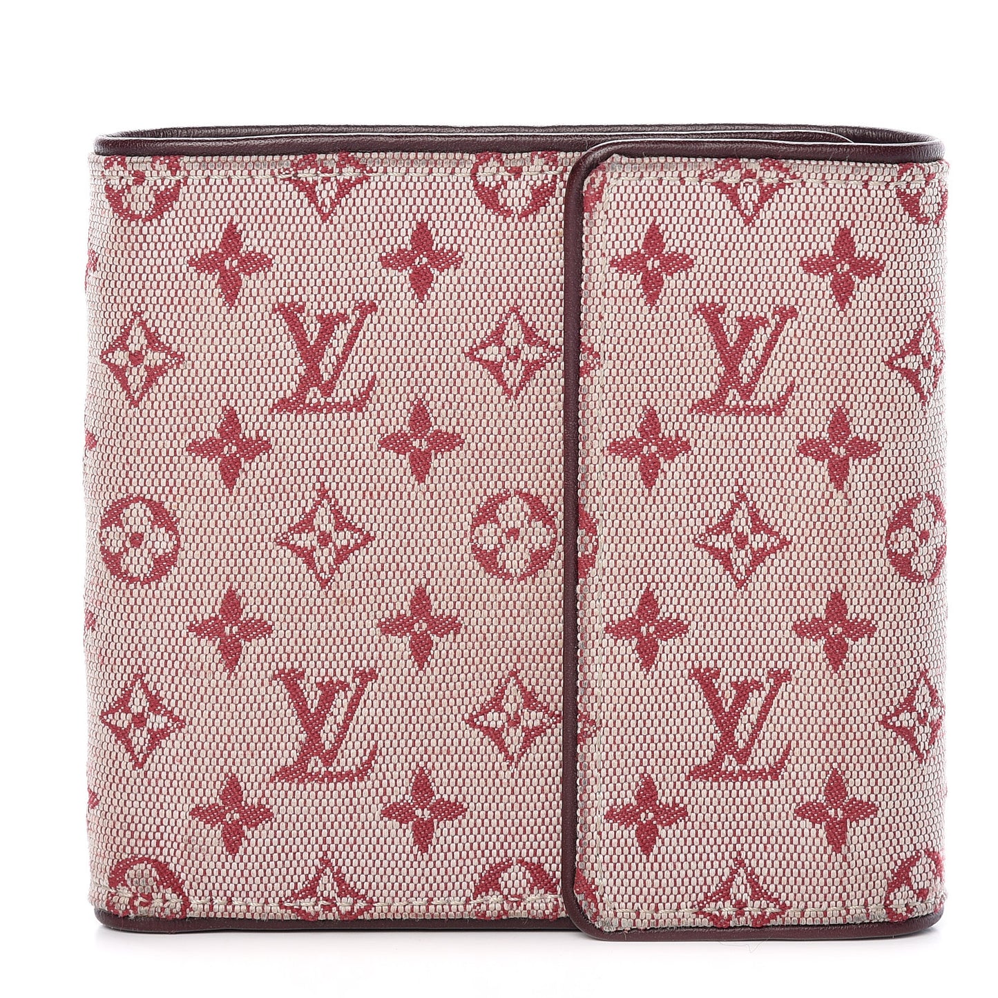 Mini Monogram Compact Wallet Cherry