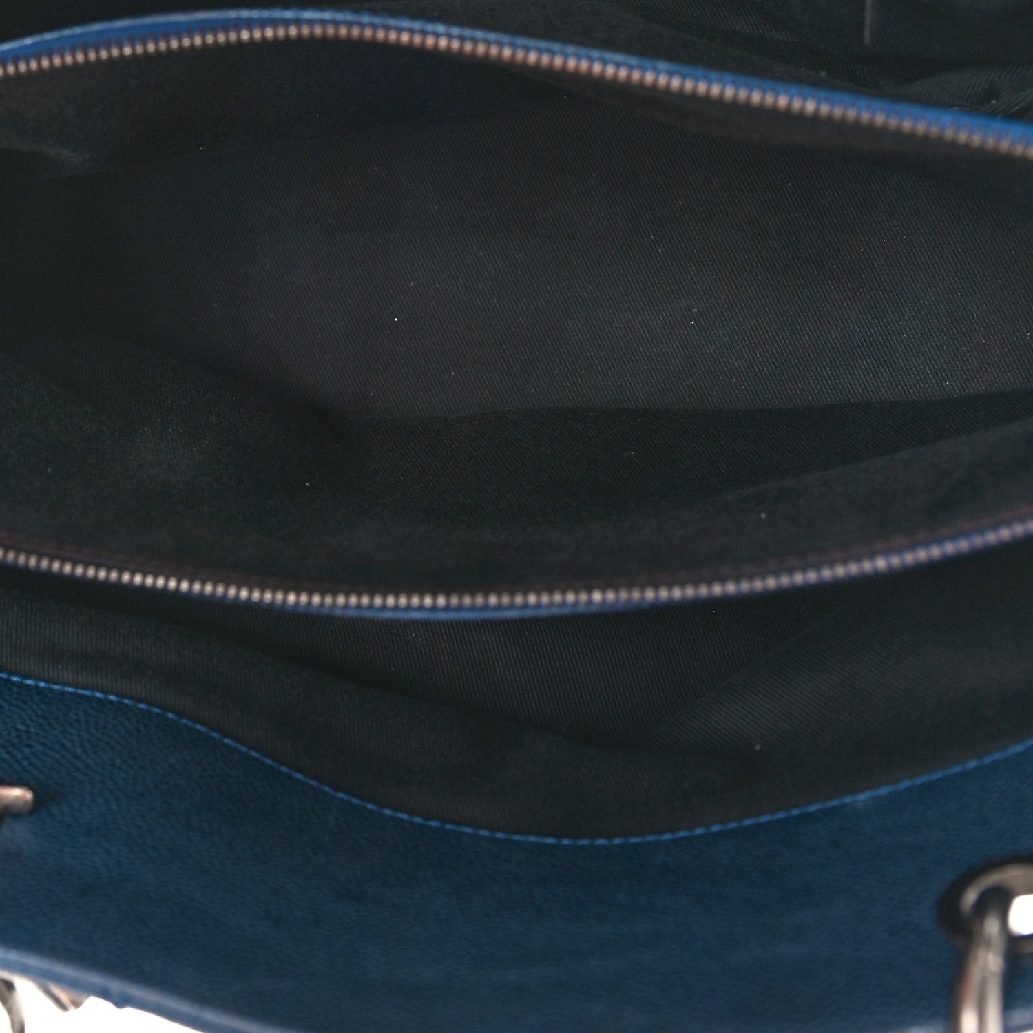 Chanel Iridescent Caviar Quilted Chic Shopping Tote Blue 5 of 9