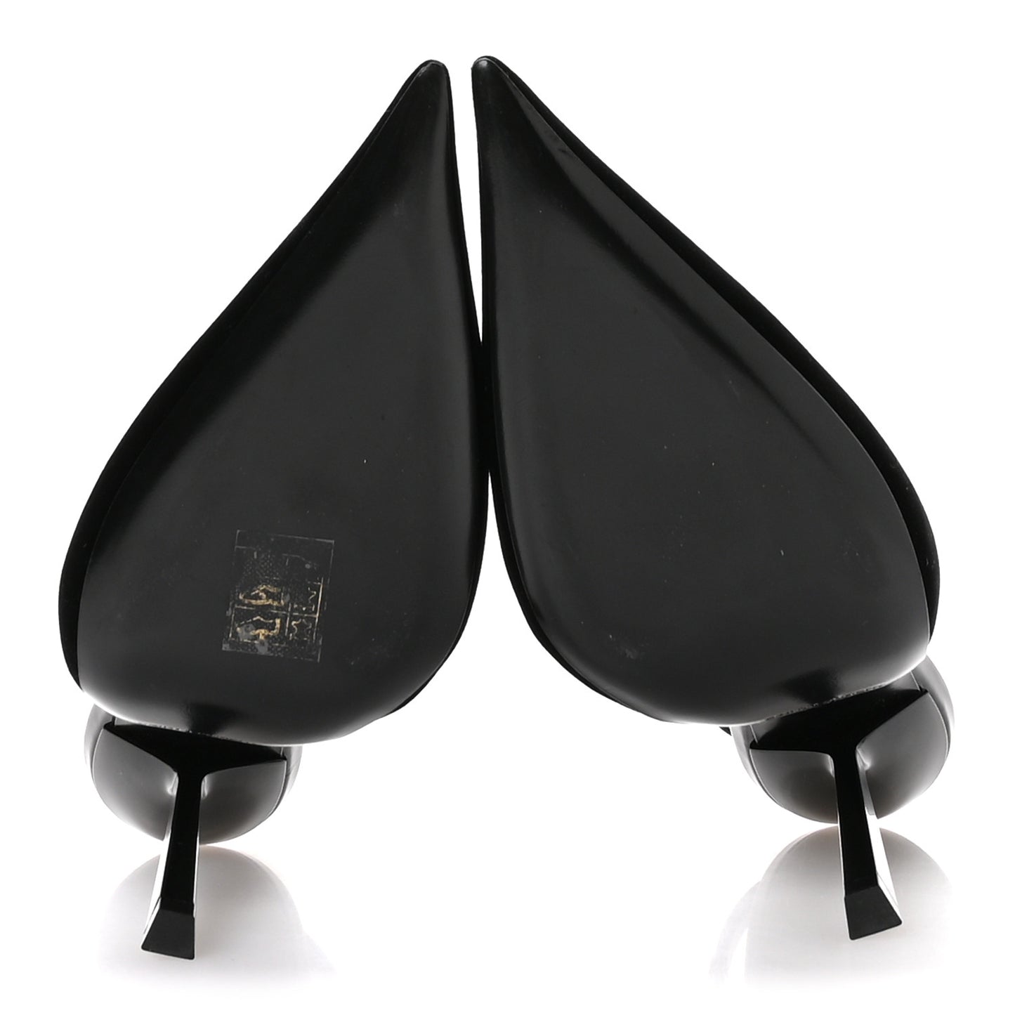 Velluto Master Raso Regale Victoire 115 Slingback Pumps 36.5 Black