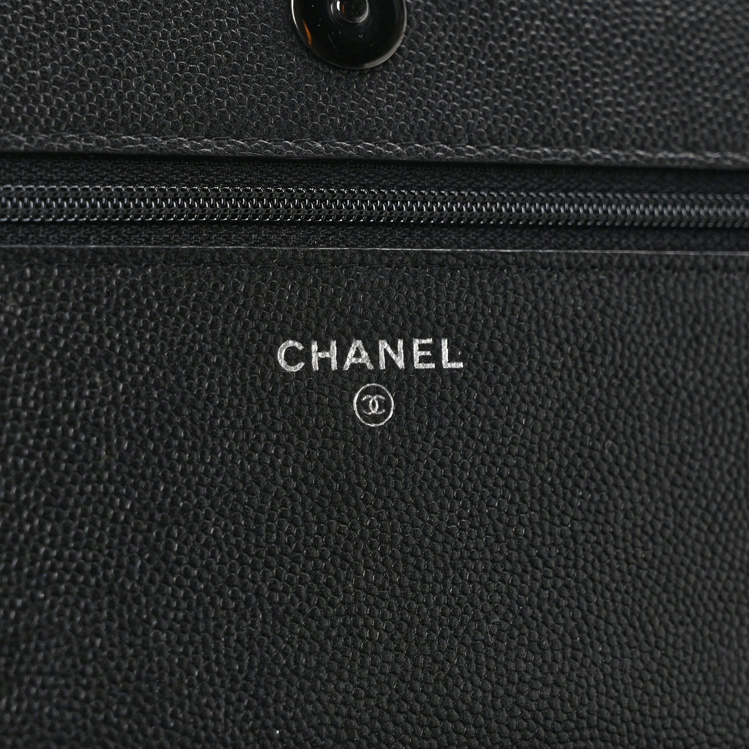 Chanel Caviar Quilted Boy Wallet On Chain WOC So Black 6 of 13