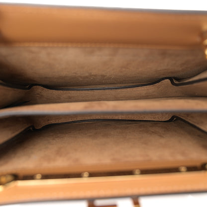 Fendi Vitello King Luxor Fendi Touch Shoulder Bag Caramello 5 of 10