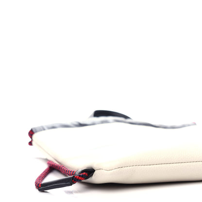 Gucci Calfskin Logo Drawstring Backpack Mystic White 9 of 12