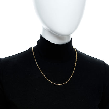 David Yurman 18K Yellow Gold 2.7mm Box Chain Necklace 22" 2 of 5