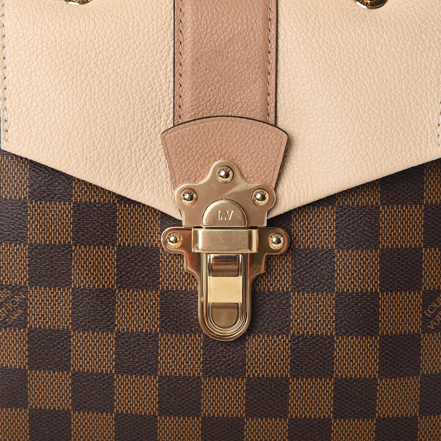 Damier Ebene Clapton Backpack Creme