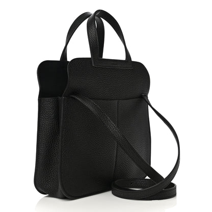 Hermes Taurillon Clemence Halzan 25 Black 3 of 10