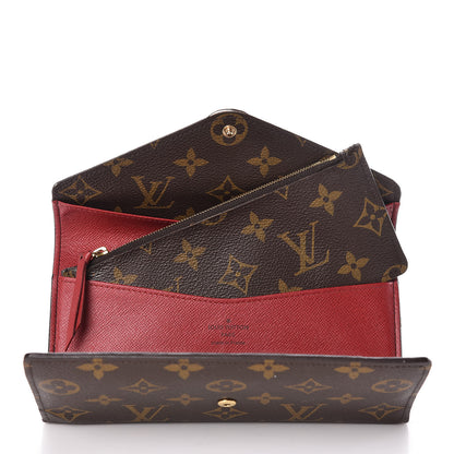 Louis Vuitton Monogram Josephine Wallet Red 7 of 20