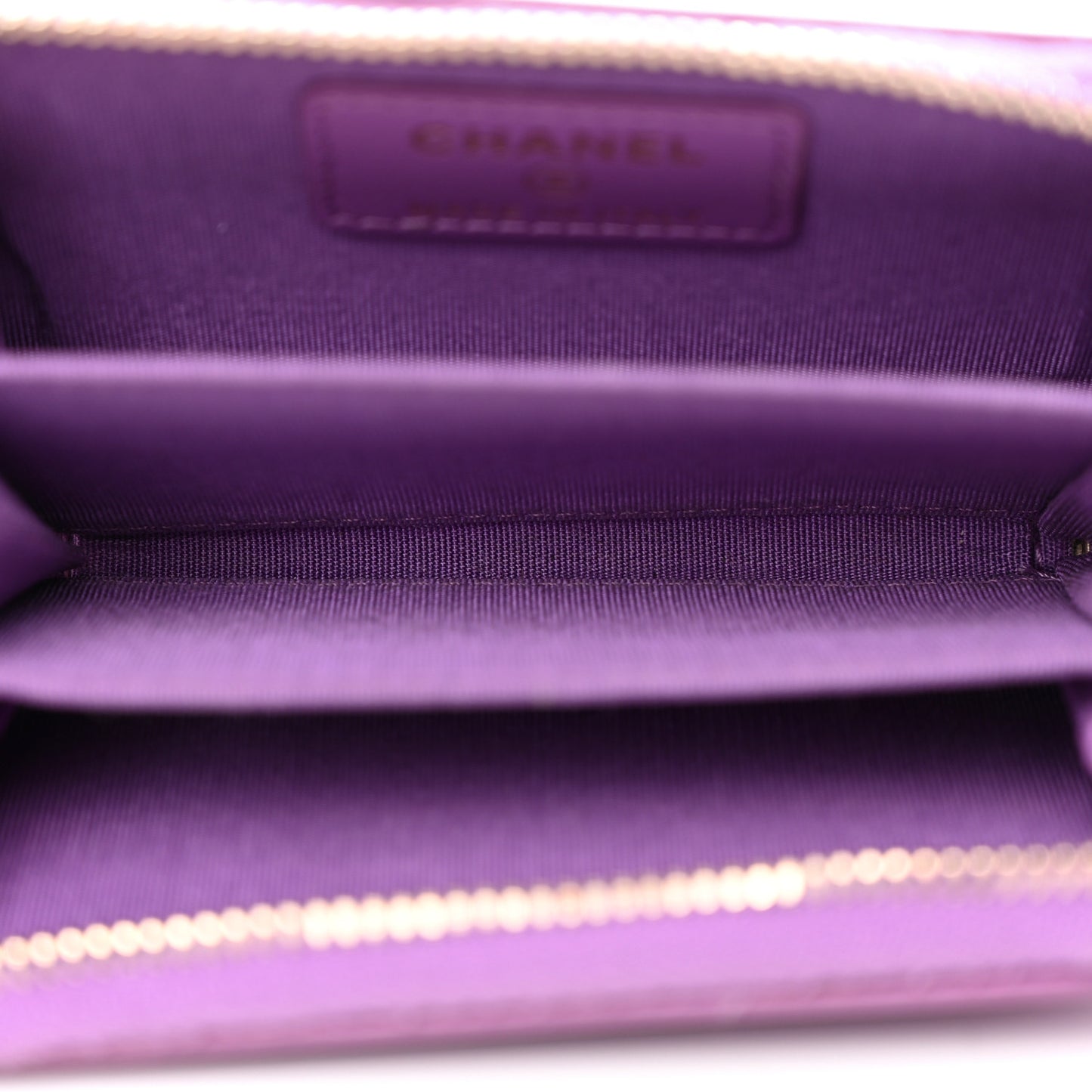 Caviar Quilted Filigree Coin Purse Purple