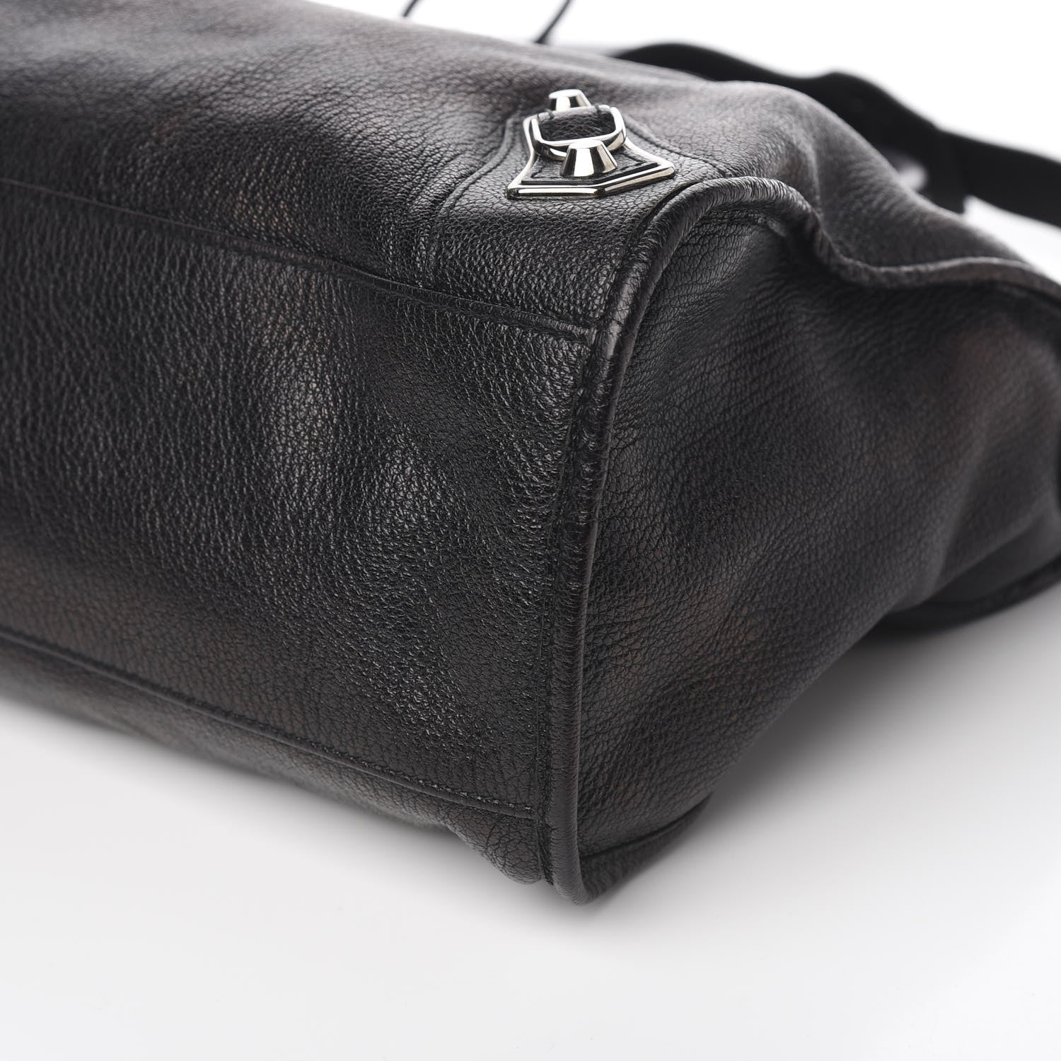 Balenciaga Chevre Silver Metallic Edge Hardware City Black 8 of 9