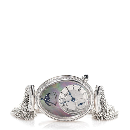 Breguet 18K White Gold Diamond Mother of Pearl 29mm Reine de Naples Automatic Watch 3 of 7