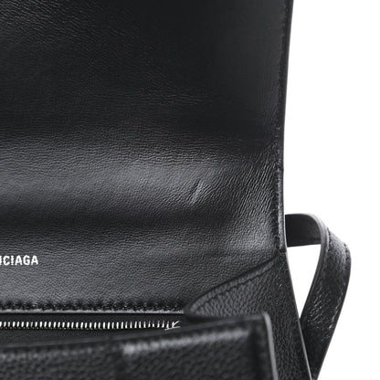 Balenciaga Grained Calfskin Small Hourglass Top Handle Bag Black 11 of 11