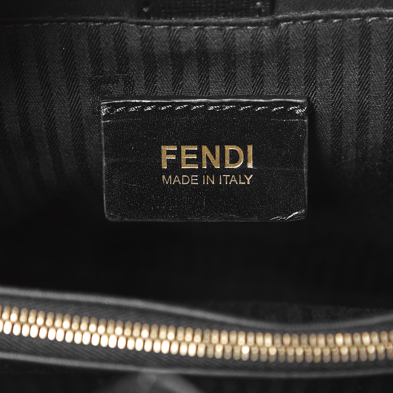 Fendi Vitello Elite Petite 2Jours Tote Black 6 of 8