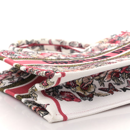 Christian Dior Canvas Embroidered Medium Butterfly Print Book Tote Multicolor 8 of 9
