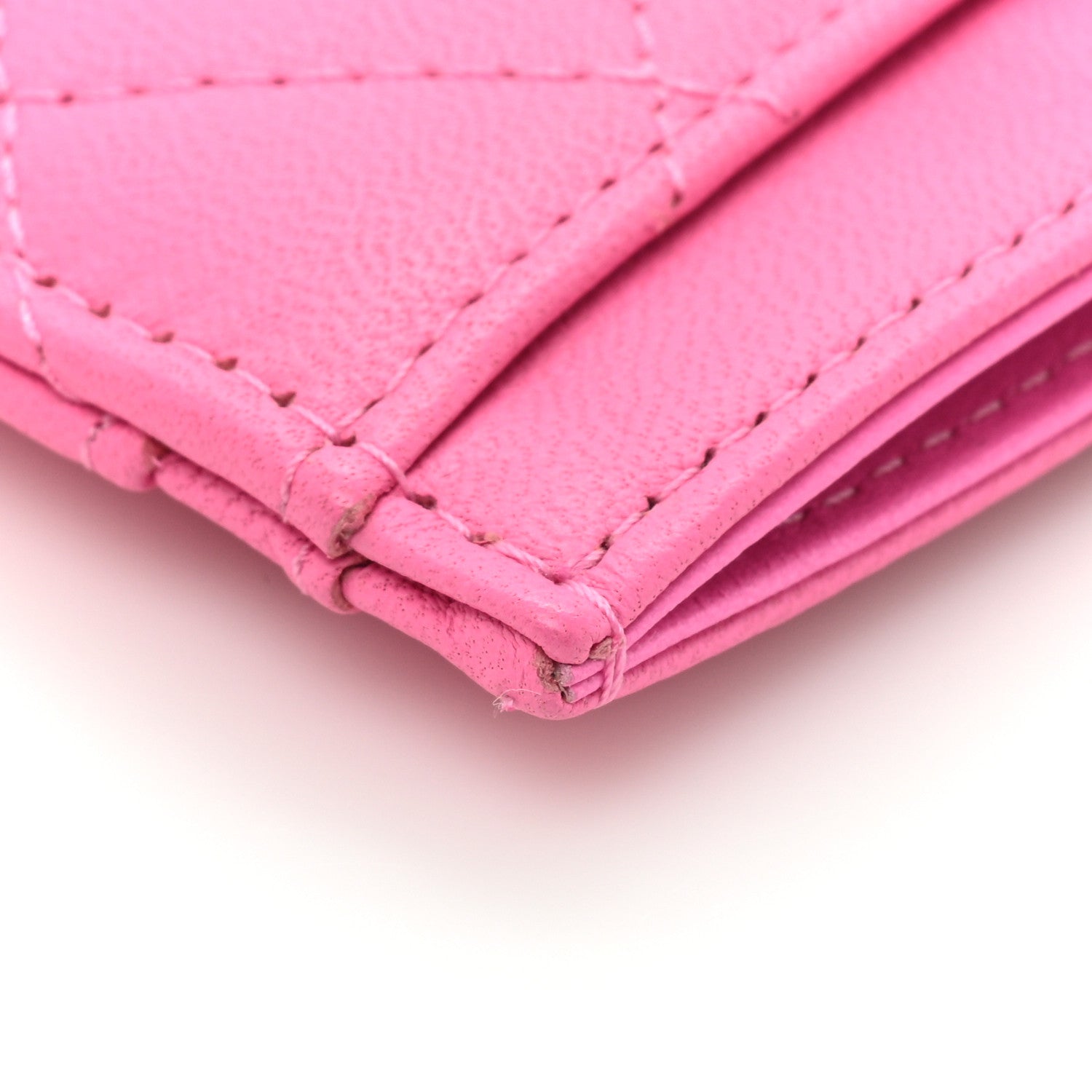 Chanel Lambskin Quilted Card Holder Pink 12 of 12