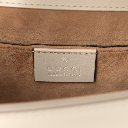Gucci Calfskin Mini Sylvie Top Handle Bag White 5 of 12