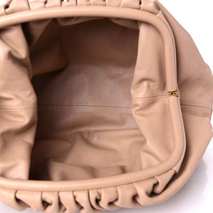 Bottega Veneta Smooth Butter Calf The Pouch Oversized Clutch Almond 5 of 9