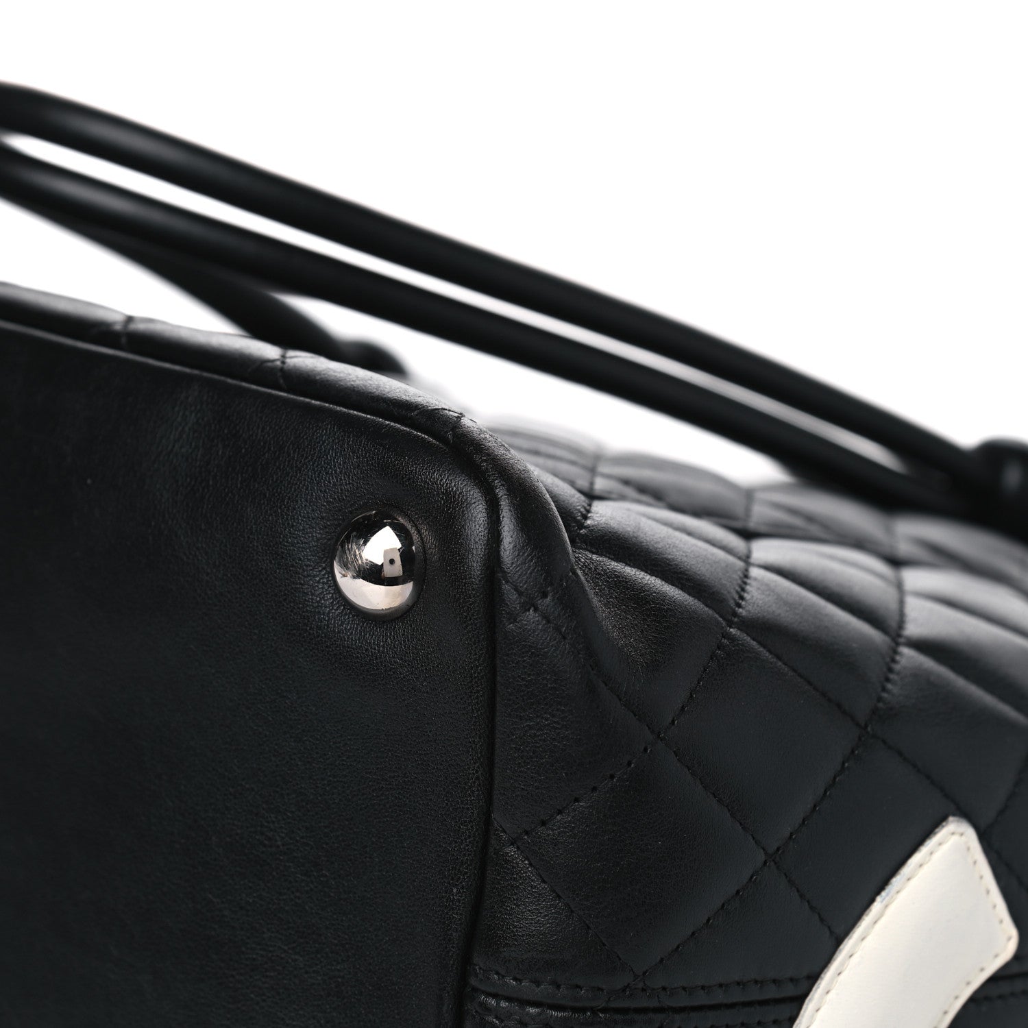 Chanel Calfskin Quilted Large Cambon Tote Black White 11 of 11