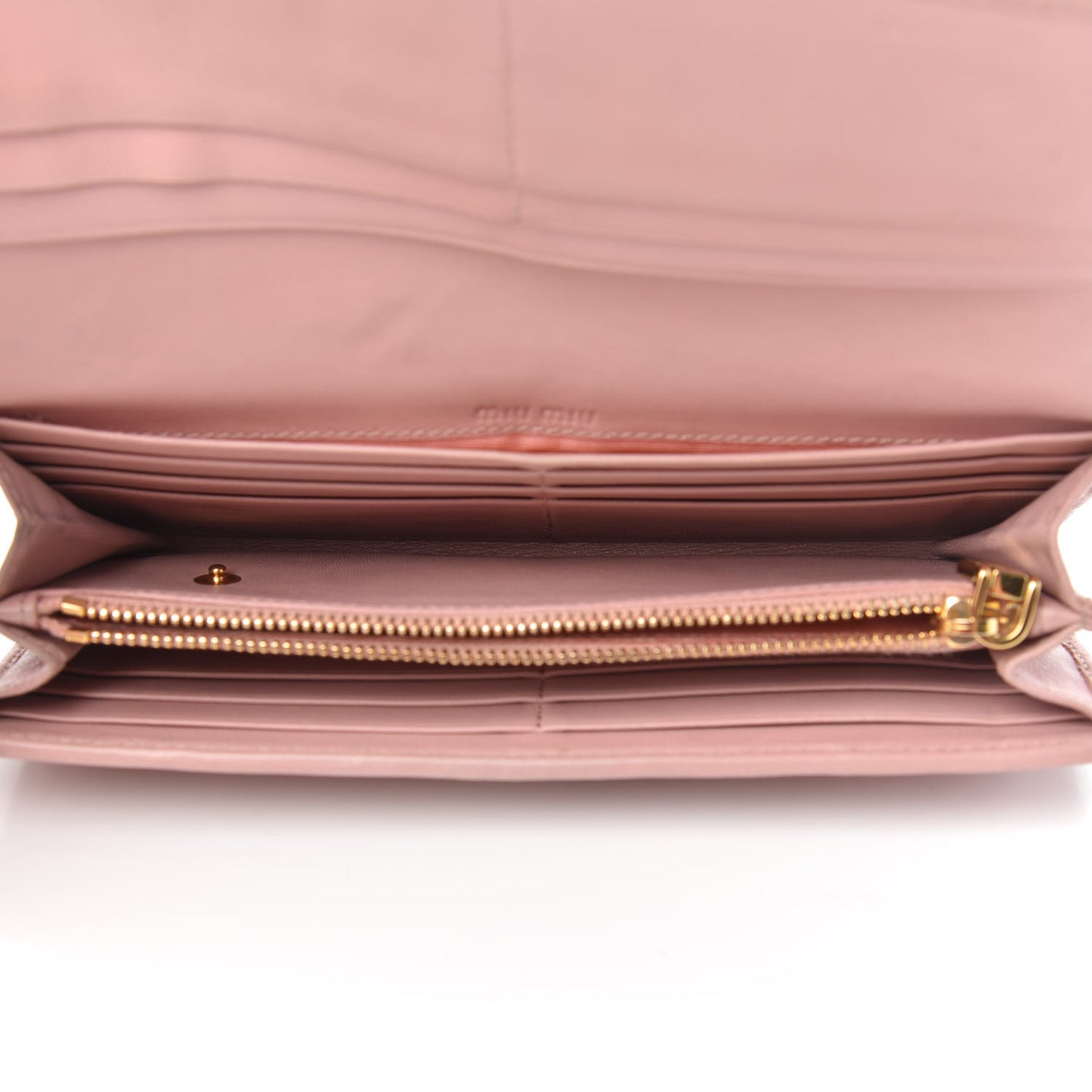 Nappa Matelasse Flap Wallet Orchidea