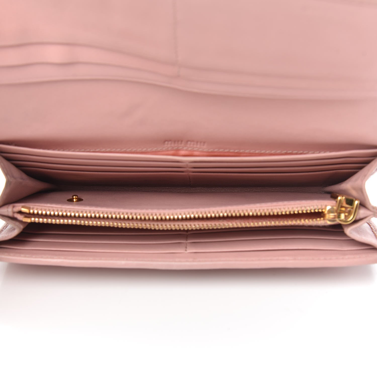 Miu Miu Nappa Matelasse Flap Wallet Orchidea 5 of 11