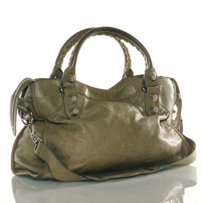 Balenciaga Agneau Giant 21 Silver Hardware City Vert Militaire 3 of 6