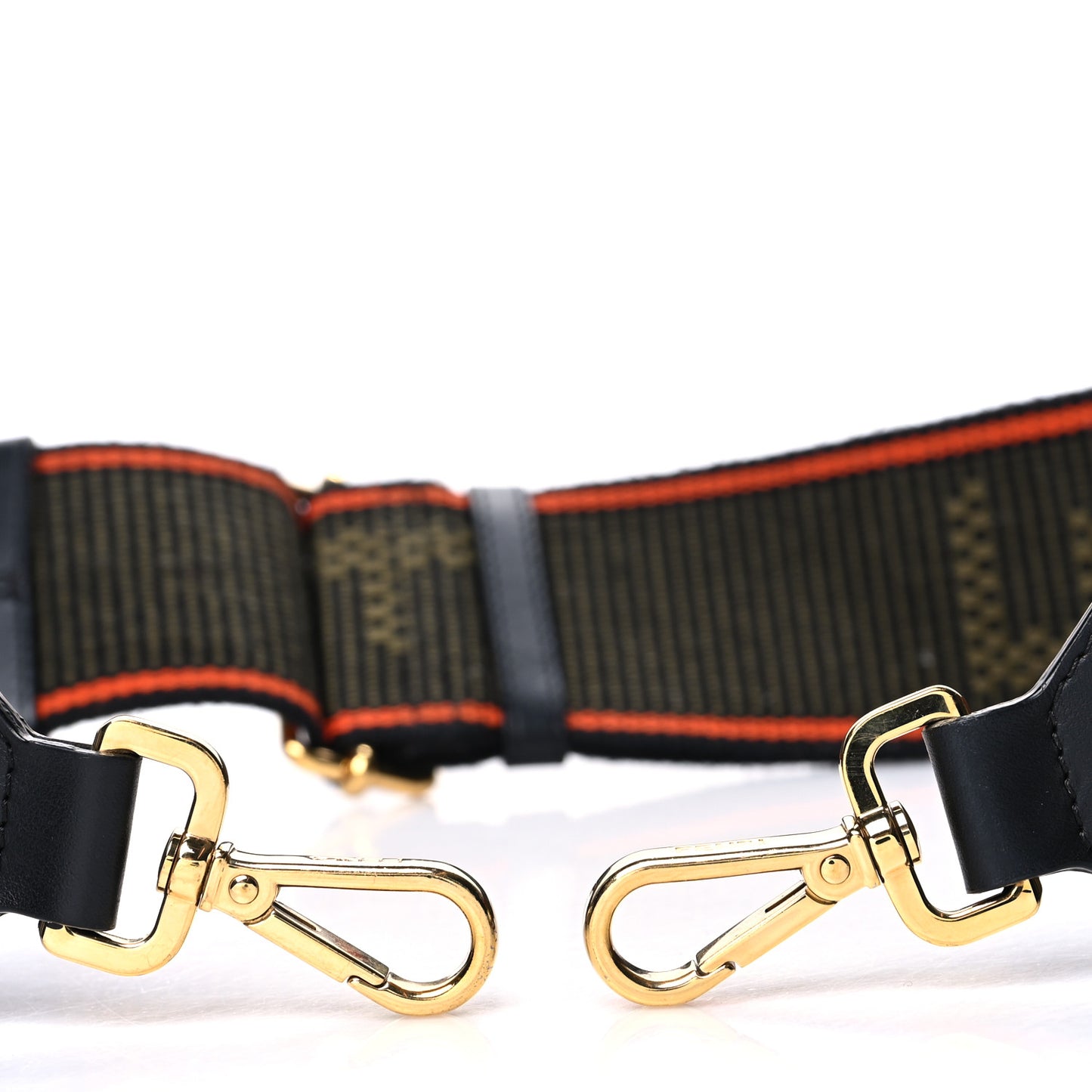 Cannete Ribbon Poly Vitello Century Logo Adjustable Strap You Green Red