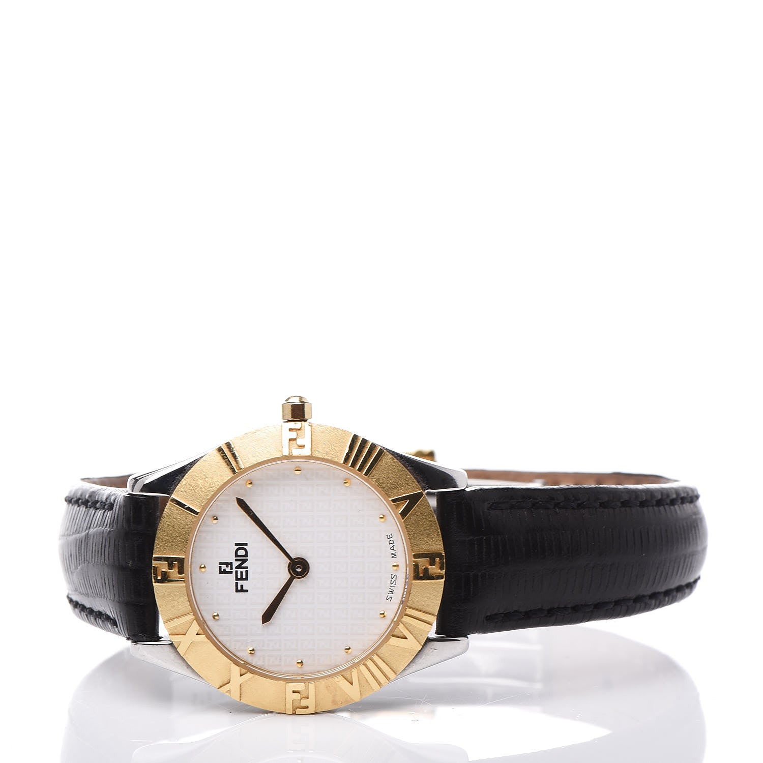 Fendi Stainless Steel Calfskin 26mm Orologi Quartz Watch 3 of 6