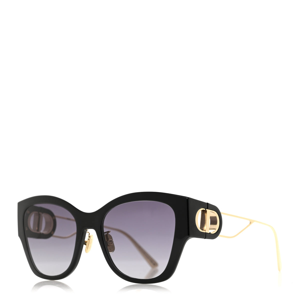 Rectangular 30 Montaigne B2U Sunglasses Black