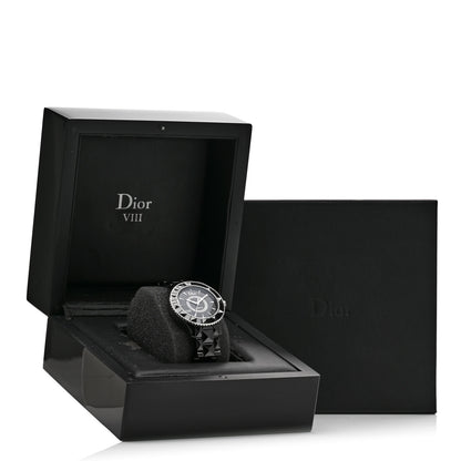 Christian Dior Stainless Steel Ceramic Diamond 38mm Dior VIII Automatic Watch Black 5 of 5