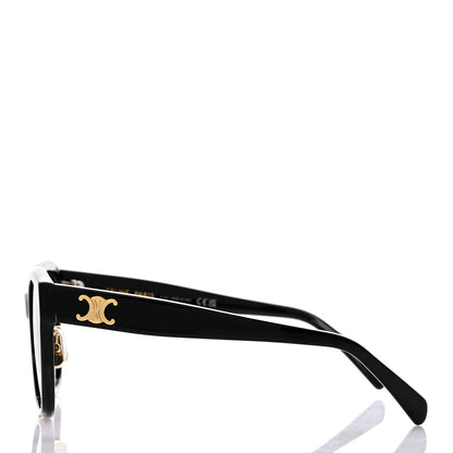 Celine Acetate Triomphe 01 Square Sunglasses CL 40222F Black 3 of 7