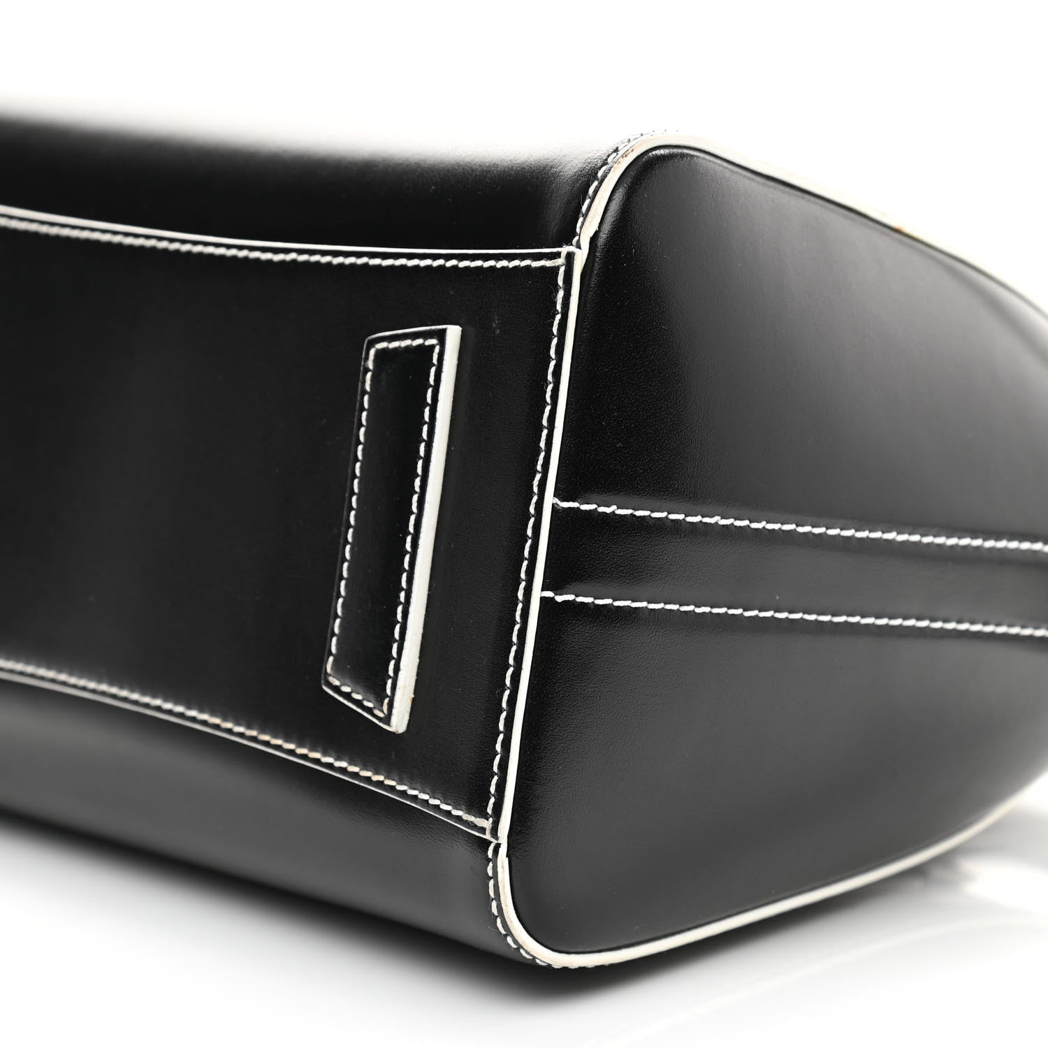Givenchy Calfskin Contrast Topstitch Small Antigona Black White 9 of 10