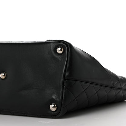 Chanel Calfskin Quilted Large Cambon Tote Black White 9 of 12