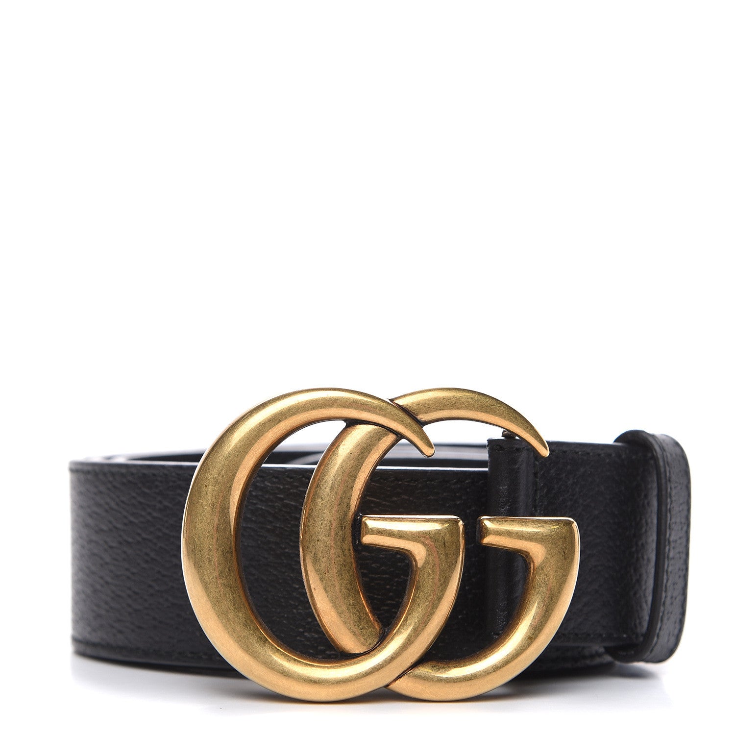 Gucci Textured Calfskin Double G 40mm Belt 95 38 Black 1 of 7