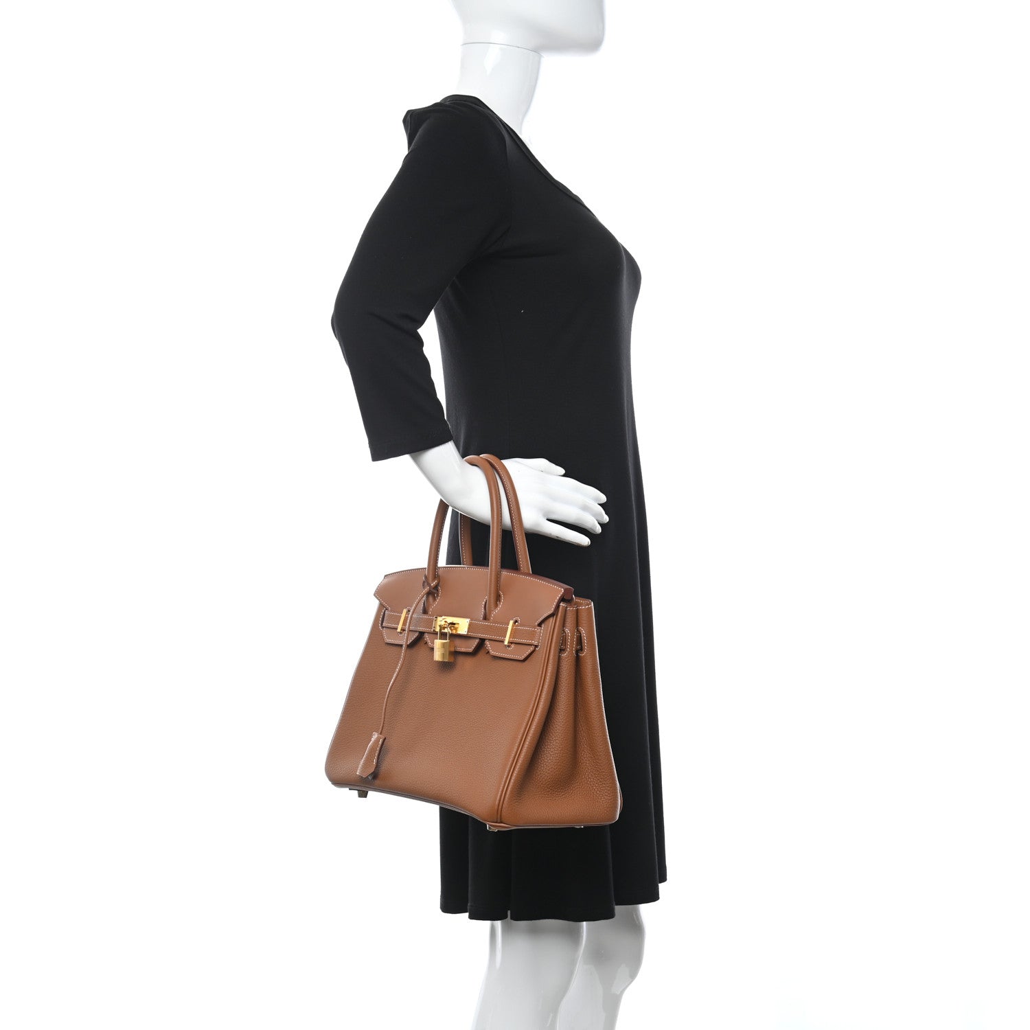 Hermes Togo Swift Canvas 3 in 1 Birkin 30 Gold 2 of 14