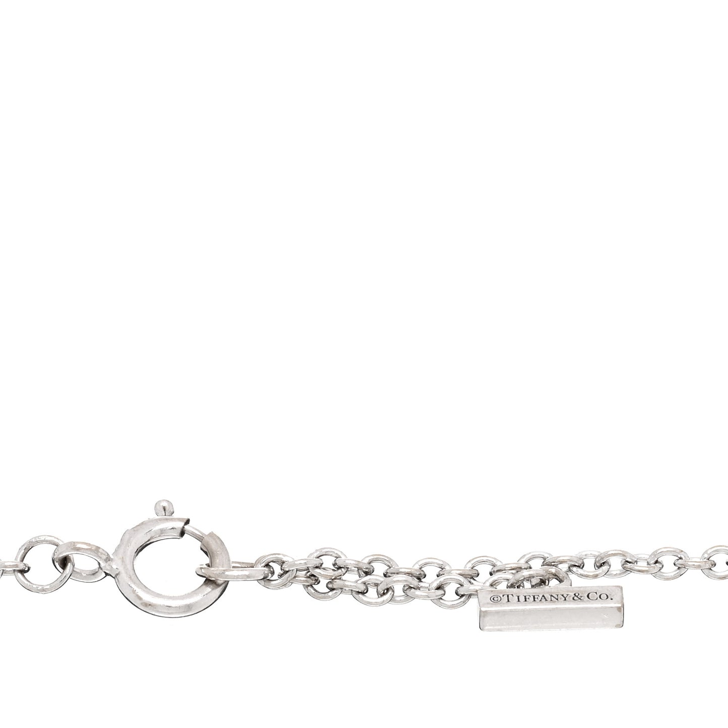 18K White Gold Diamond Mini T Smile Bracelet