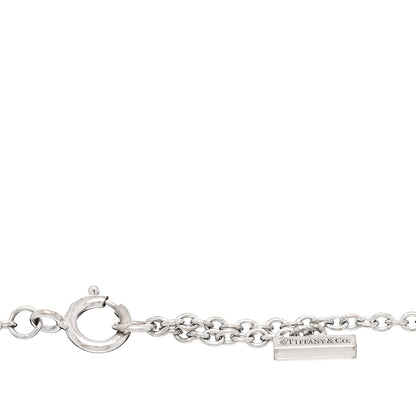 Tiffany 18K White Gold Diamond Mini T Smile Bracelet 3 of 4