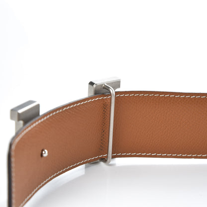 Hermes Epsom 42mm Constance 2 H Belt 85 Etoupe Gold 9 of 11