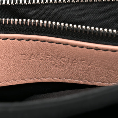 Balenciaga Chevre Silver Metallic Edge Hardware Envelope Clutch Rose Corail 7 of 14