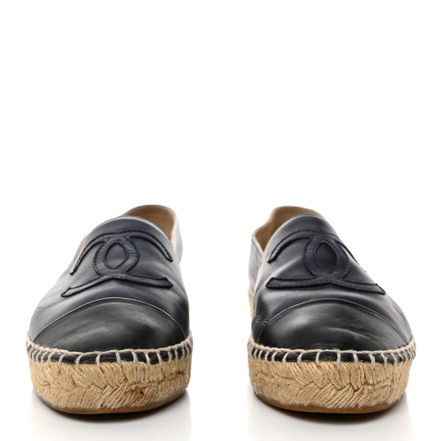 Lambskin CC Espadrilles 39 Navy Black