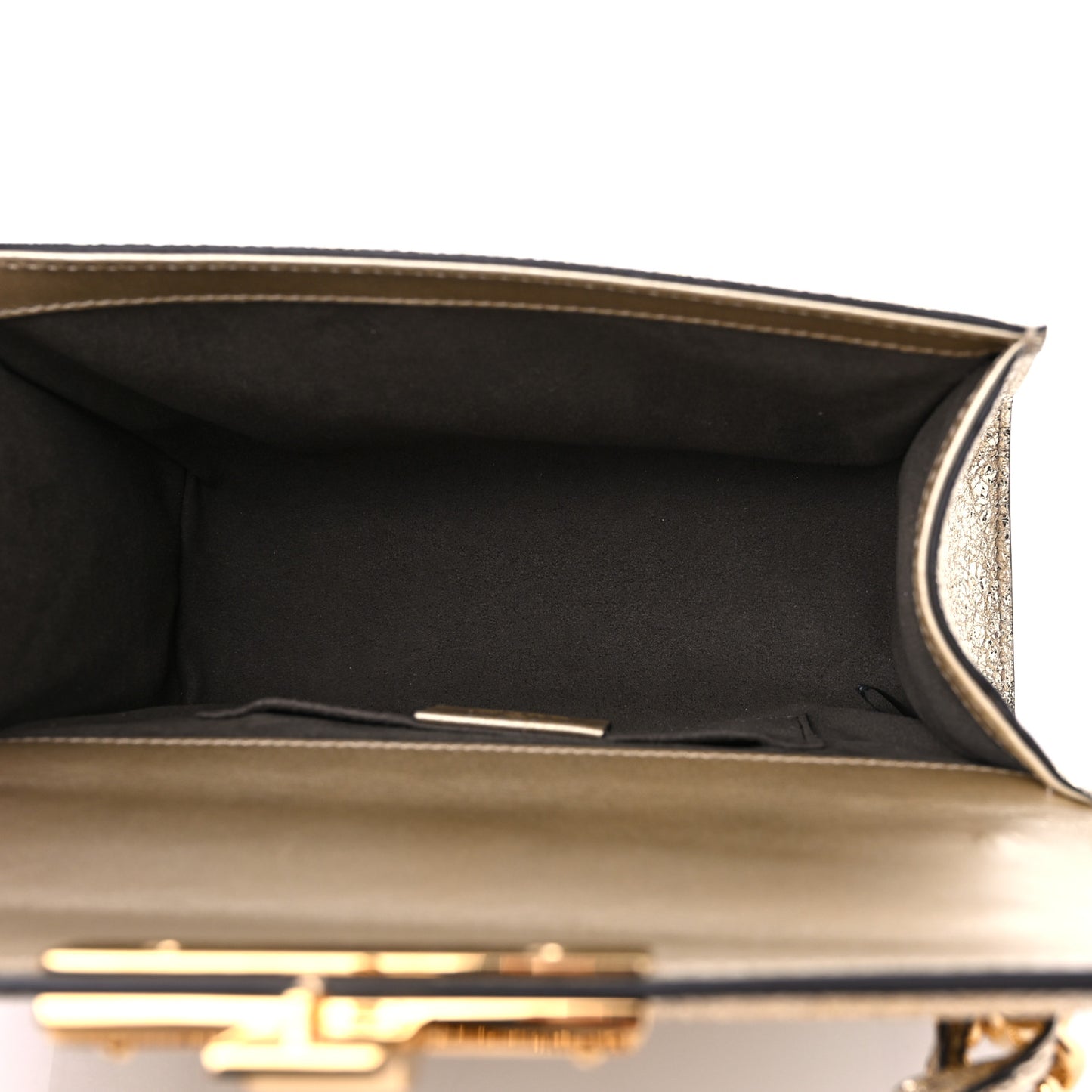 Galassia Small Padlock Shoulder Bag Platino