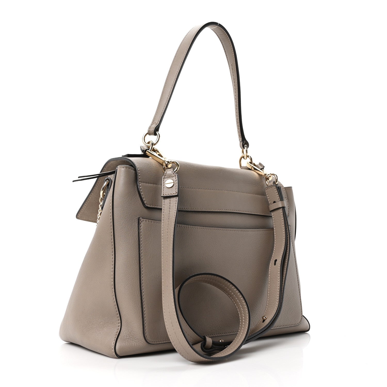 Chloe Calfskin Medium Faye Day Shoulder Bag Motty Grey 4 of 17
